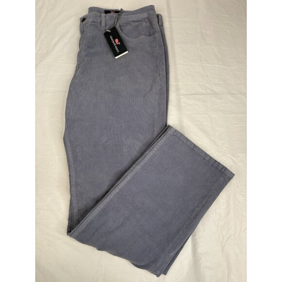 NWT Vineyard Vines Classic Fit 5 Pocket Corduroy Pants Men’s 40x32 Blue Stretch - Picture 1 of 13